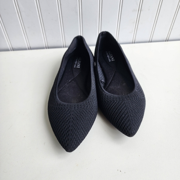Alfani Womens Flats Black Knit Step N Flex Poppy Pointed Toe Ballet Sz 7.5 M - Picture 2 of 8